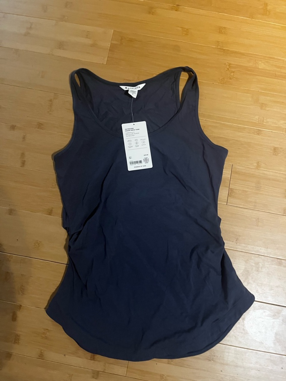 Athleta slate blue outbound Scoop Neck Tank Top - Women's Size small NWT